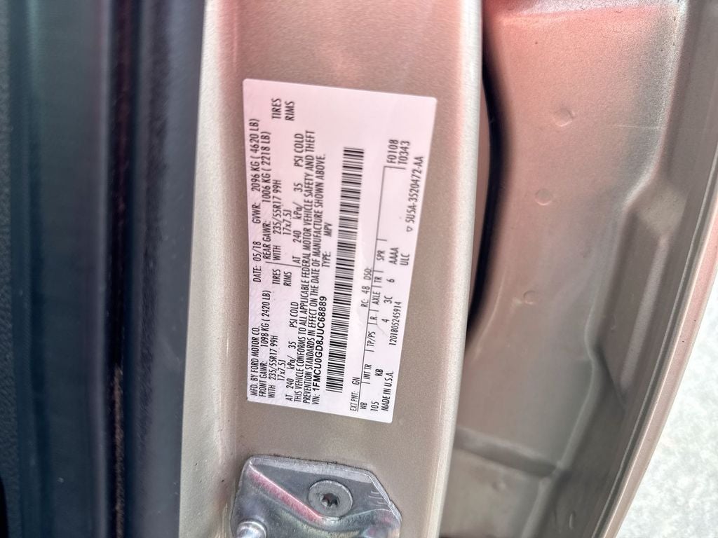 2018 Ford Escape SE