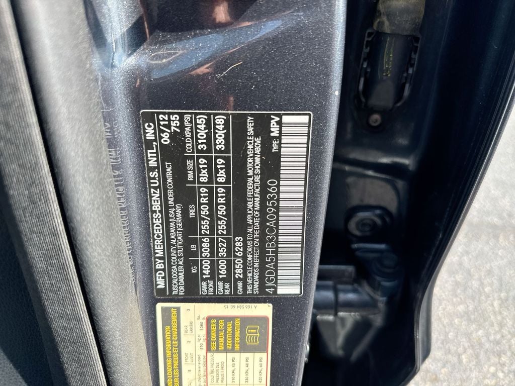 2012 Mercedes-Benz M-Class ML 350