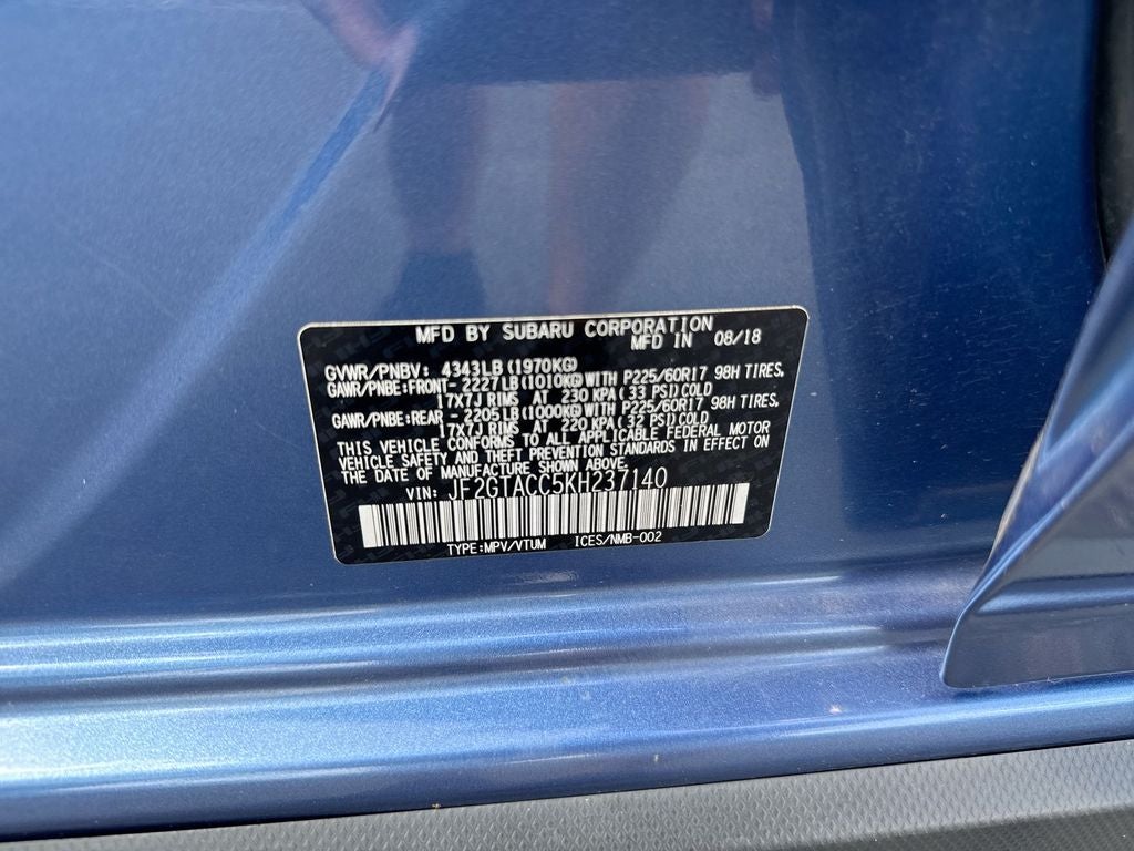 2019 Subaru Crosstrek 2.0i Premium