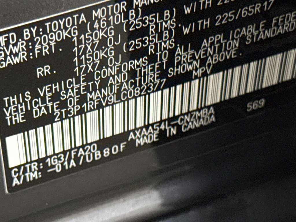 2020 Toyota RAV4 XLE