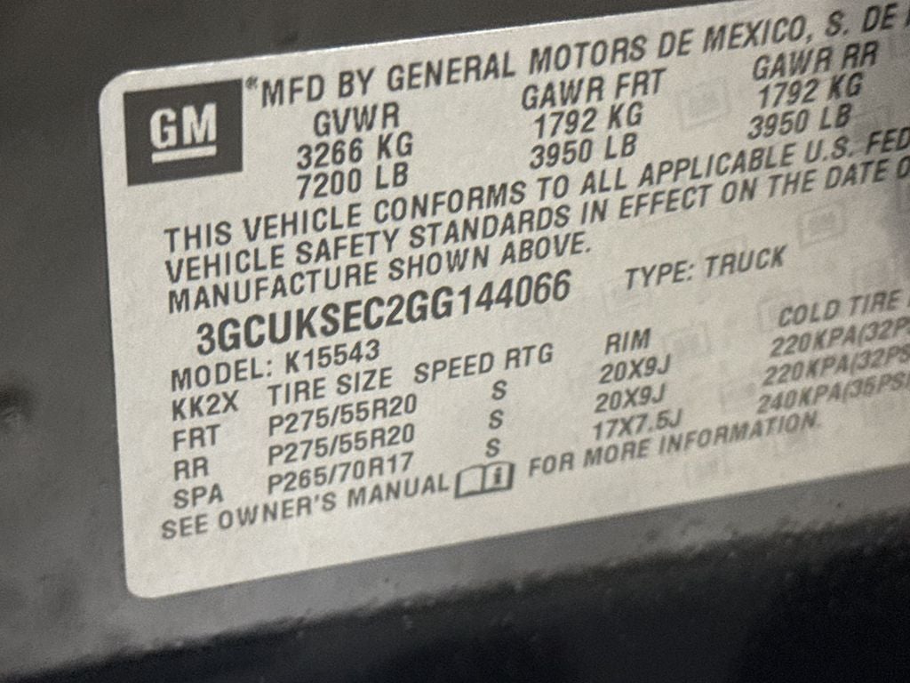 2016 Chevrolet Silverado 1500 LTZ 1LZ