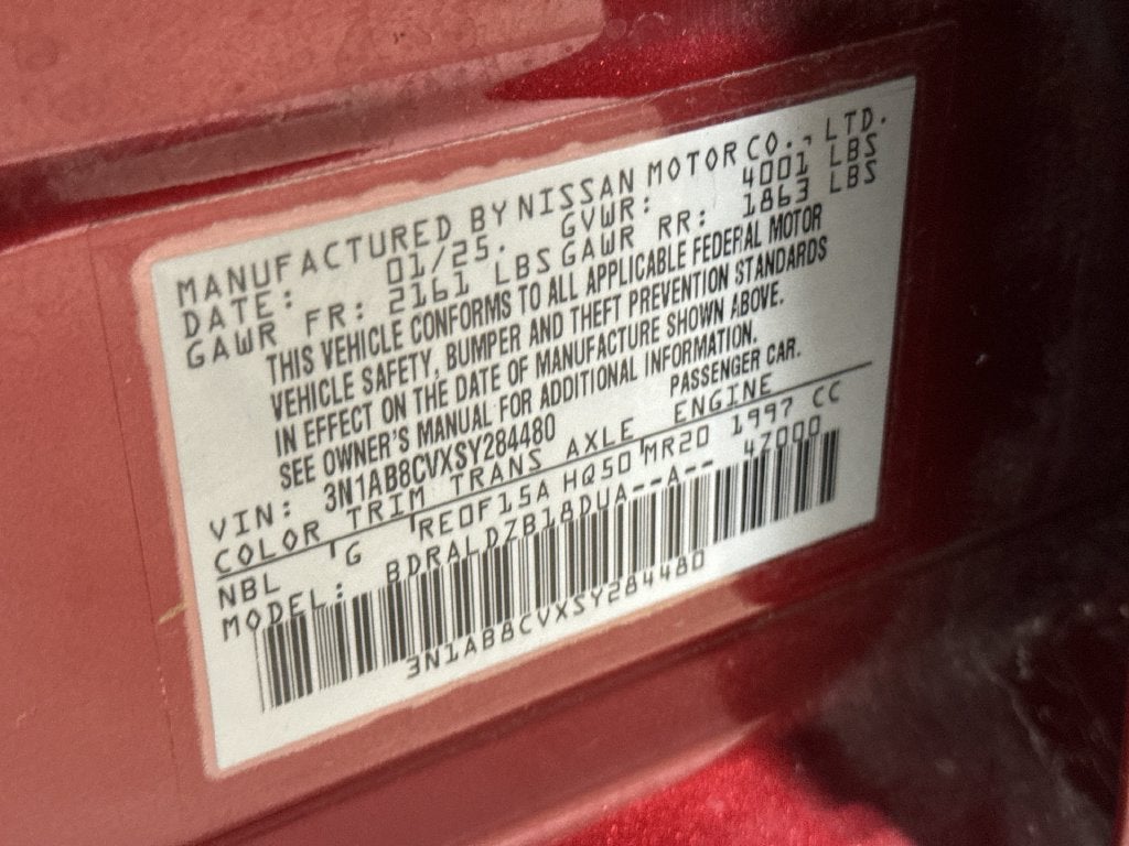 2025 Nissan Sentra SV