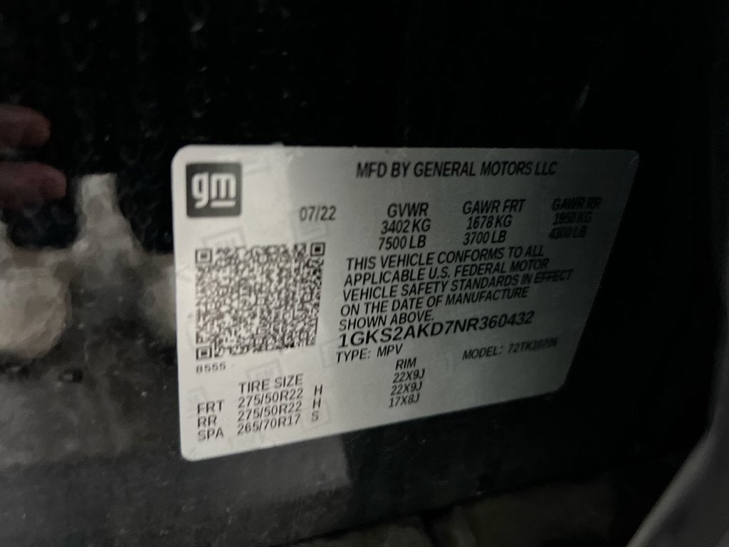 2022 GMC Yukon SLE