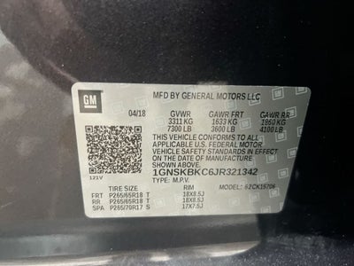 2018 Chevrolet Tahoe LT