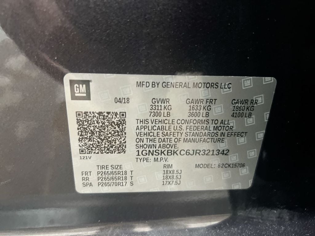 2018 Chevrolet Tahoe LT