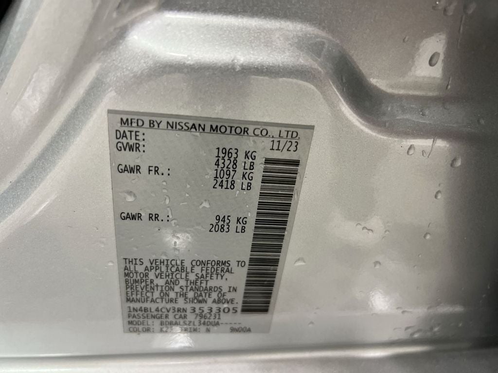 2024 Nissan Altima 2.5 SR