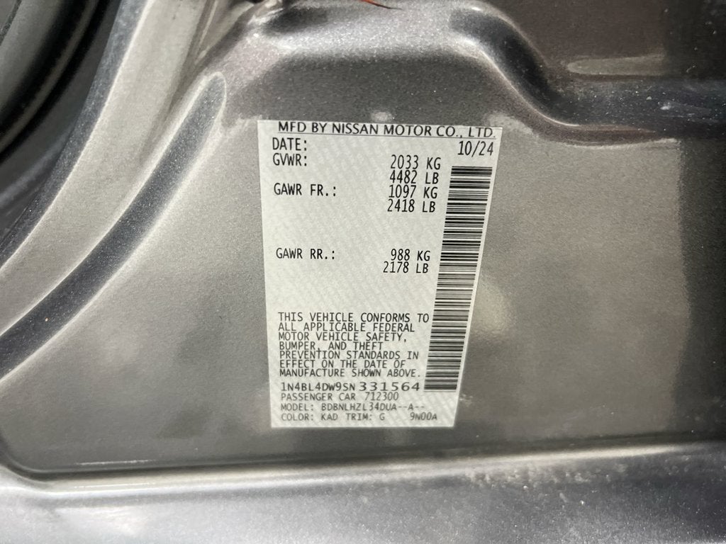 2025 Nissan Altima 2.5 SV