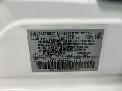2023 Nissan Sentra SV