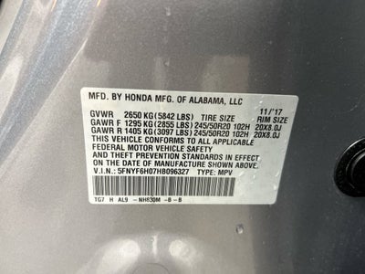 2017 Honda Pilot Elite