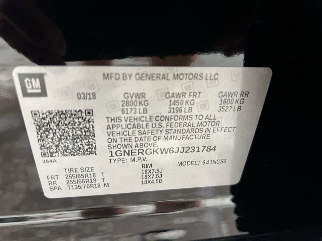 2018 Chevrolet Traverse LT Cloth