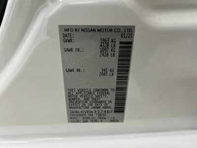 2025 Nissan Altima SR