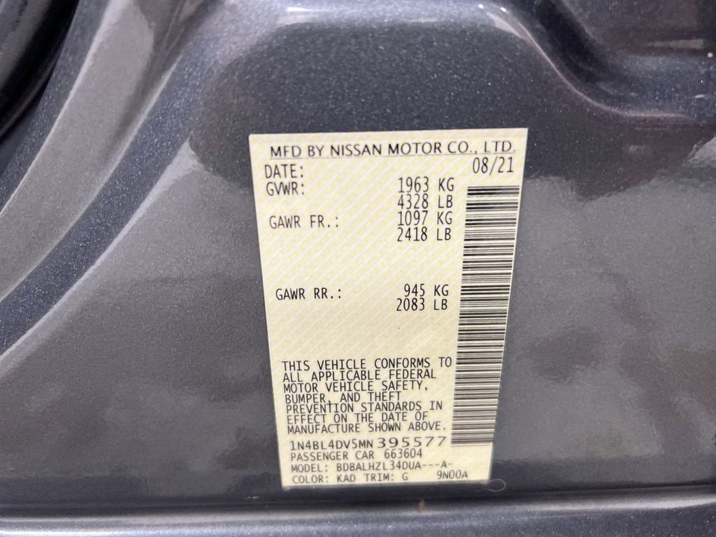 2021 Nissan Altima 2.5 SV