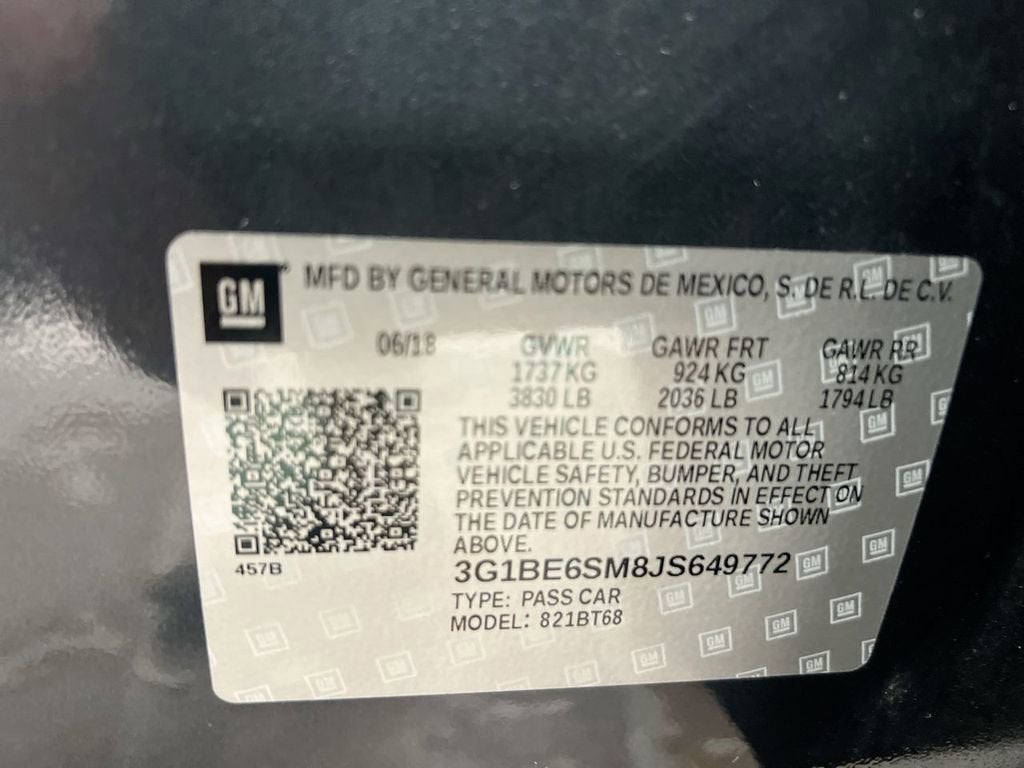 2018 Chevrolet Cruze LT