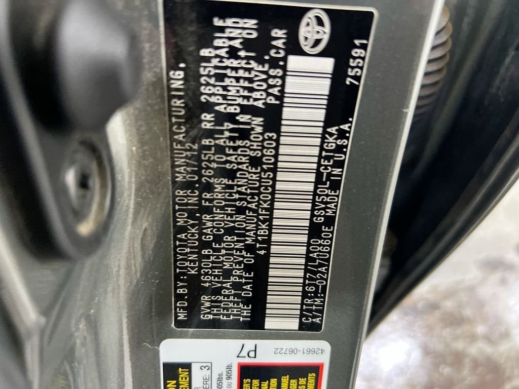 2012 Toyota Camry SE