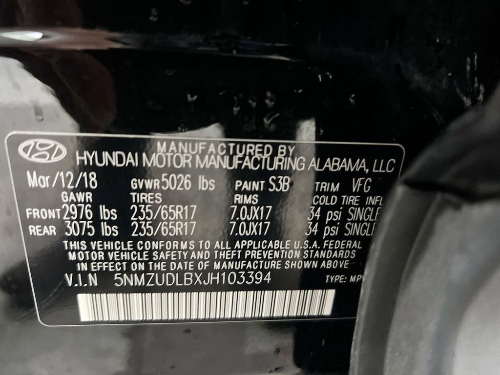 2018 Hyundai Santa Fe Sport 2.4L