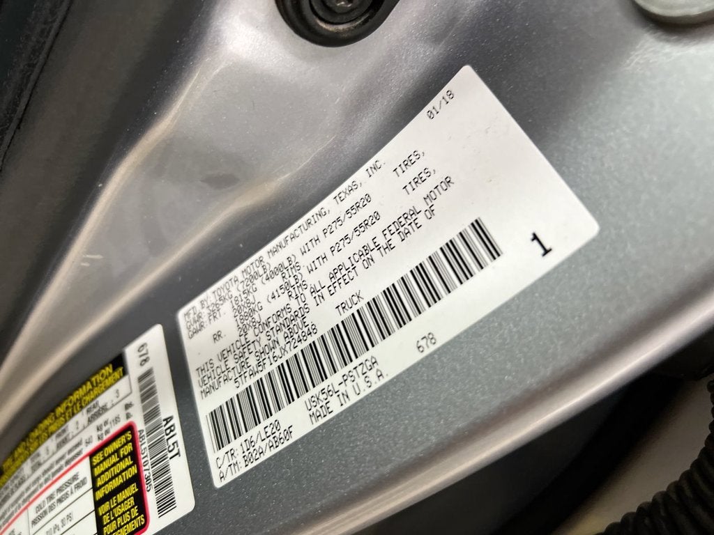 2018 Toyota Tundra 4WD SR5