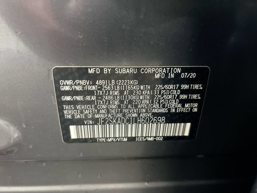 2020 Subaru Forester CVT