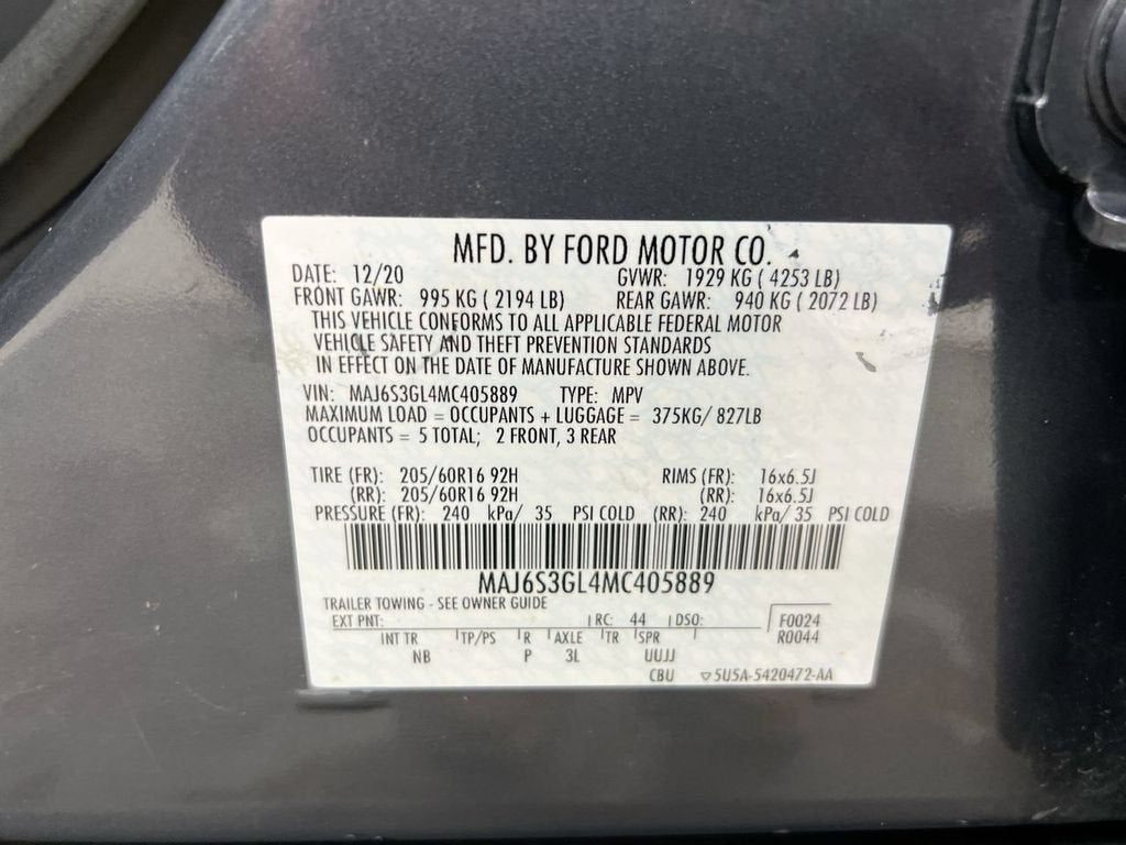 2021 Ford EcoSport SE