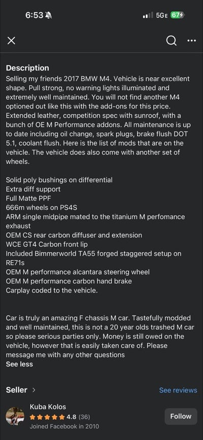 2017 BMW M4 Coupe