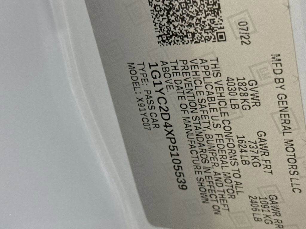 2023 Chevrolet Corvette Stingray 3LT