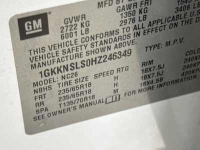 2017 GMC Acadia SLE