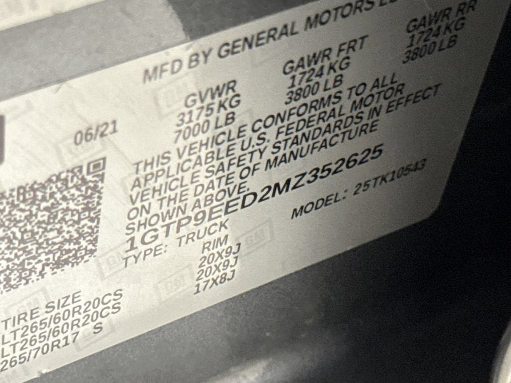 2021 GMC Sierra 1500 AT4