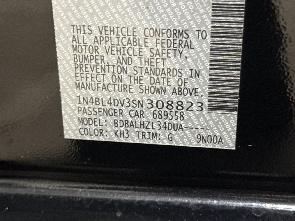 2025 Nissan Altima SV