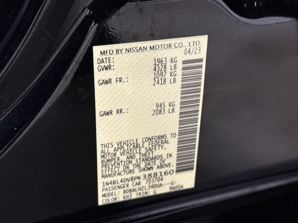 2023 Nissan Altima 2.5 SV