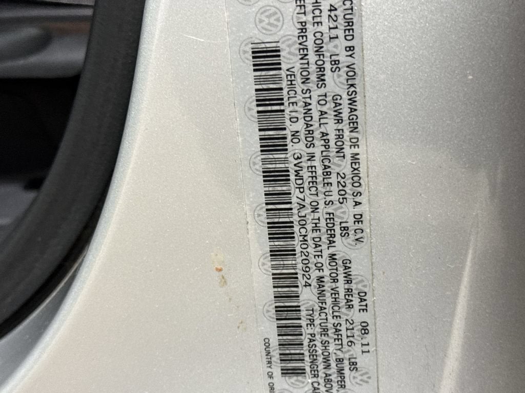 2012 Volkswagen Jetta SE PZEV