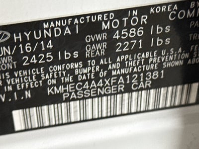 2015 Hyundai Sonata Hybrid Limited
