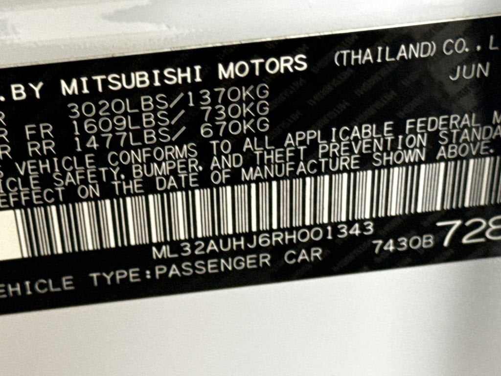 2024 Mitsubishi Mirage ES