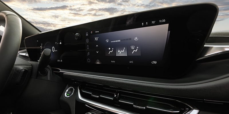 11-inch diagonal ultrawide infotainment display