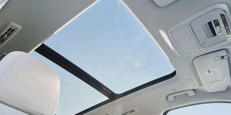 Available panoramic sunroof