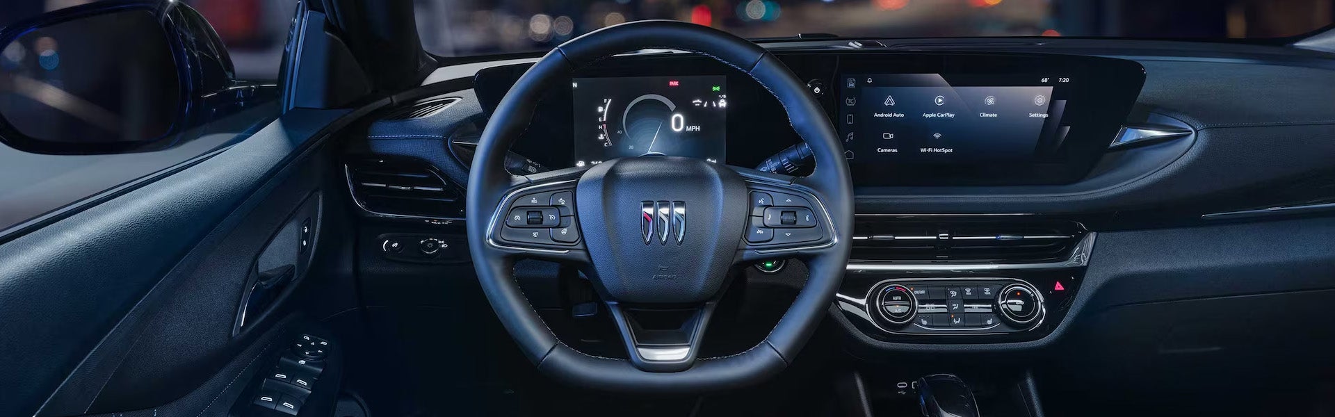Ultrawide 11" diagonal HD color touchscreen and infotainment display