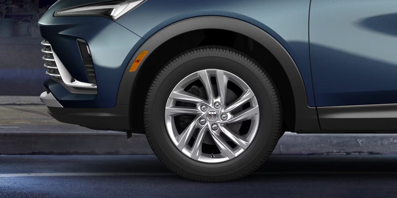 17" bright silver-painted aluminum wheels